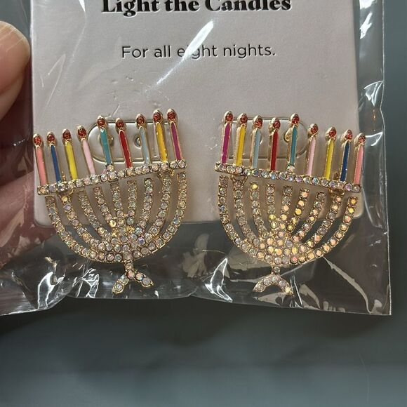 BAUBLEBAR Sugarfix Light The Candles Menorah Earrings *NEW* - Picture 3 of 4